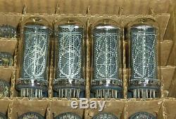 IN18 IN-18 The biggest nixie tubes for clock. A set of 4 pieces. NOS 100% tested