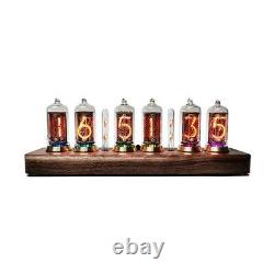 IN8-2 Glow Tube Clock Nixie Clock Electronic Alarm Support Bluetooth Control xr