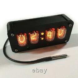 IN-12 4-Digit Nixie Tube Clock Time Date Temperature Auto Switching Finished