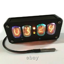 IN-12 4-Digit Nixie Tube Clock Time Date Temperature Auto Switching Finished