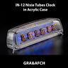 In-12 Nixie Tubes Clock In Acrylic Case 12/24h Slotmachine With Sockets Gra&afch