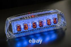 IN-12 Nixie Tubes Clock in Acrylic Case 12/24H SlotMachine WITH SOCKETS GRA&AFCH