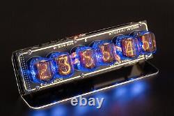IN-12 Nixie Tubes Clock on Acrylic Stand with Sockets 12/24 UPS FREE Shipping