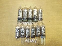 IN -14 Lot of 11 pcs eleven TESTED USSR Soviet Nixie Clock Tubes + gift