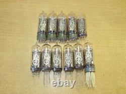 IN -14 Lot of 11 pcs eleven TESTED USSR Soviet Nixie Clock Tubes + gift
