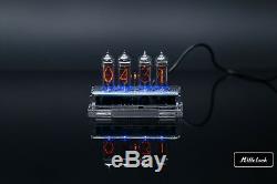 IN-14 NIXIE TUBE CLOCK ASSEMBLED WITH ENCLOSURE AND ADAPTER 4-tubes by MILLCLOCK