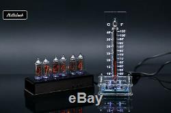IN-14 NIXIE TUBE CLOCK ASSEMBLED WOOD ENCLOSURE AND ADAPTER 6-tubes by MILLCLOCK