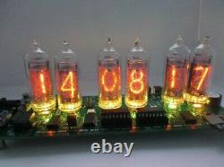 IN-14 Nixie Tube Clock with weather station KIT DIY With tube in-14