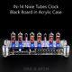 In-14 Nixie Tubes Clock Acrylic Case With Temperature Sensor F/c Black Board