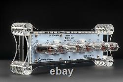 IN-14 Nixie Tubes Clock Acrylic Case with Temperature Sensor F/C WHITE BOARD