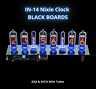 In-14 Nixie Tubes Clock Black Gra & Afch With Tubes