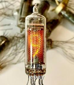 IN-16 -16 IN16 Gas-Discharge Indicator, Nixie Tubes For Clock, Used, Lot 131 pcs