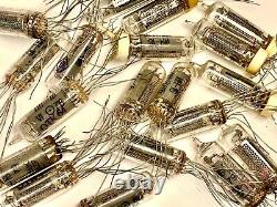 IN-16? -16 IN16 Gas-Discharge Indicator, Nixie Tubes For Clock, Used, Lot 30 pcs