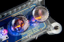IN-18 Arduino Shield Nixie Tubes Clock in Acrylic Case TUBES OPTIONAL
