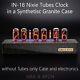 In-18 Nixie Tubes Clock In Synthetic Granite Case Without Tubes
