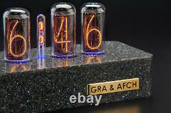 IN-18 Nixie Tubes Clock in Synthetic Granite Case WITHOUT TUBES