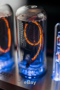 IN-18 Nixie Tubes Clock in Wooden Case without Tubes