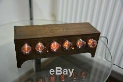 IN-1 NIXIE TUBE CLOCK VINTAGE Pulsar ASSEMBLED ADAPTER 6-tubes by RetroClock