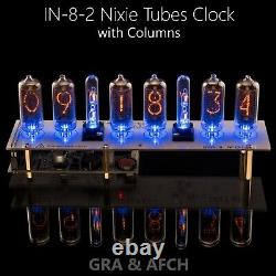 IN-8-2 Nixie Tubes Clock Tubes, Columns, Power Supply 12/24H Slot Machine