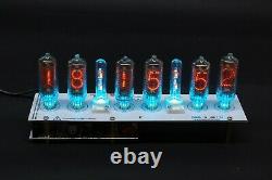 IN-8 Nixie Tubes Clock with Columns and Sockets WITH TUBES