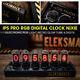 Ips Pro Rgb Digital Clock Nixie Electronic Rgb Light Retro Glow Tube 6 Digits 5q