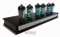IV-11 VFD tube clock ASSEMBLED Nixie era Big Vacuum Fluorescent Displays UK made