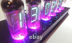 IV-11 VFD tube clock ASSEMBLED Nixie era Big Vacuum Fluorescent Displays UK made