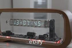 IV-18 VFD retro style desk clock neon watch with remote control USB C socket
