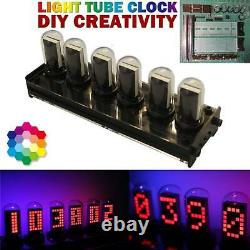 LED NIXIE RGB Clock Glow Tube Clock Wifi HIFI Light Sensor Tube Clock DIY Kit