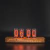 Large In-18 Nixie Tube Clock Replaceable Tubes Motion Sensor Wooden Case