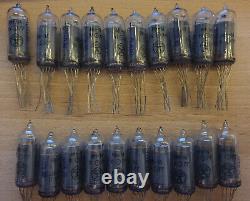 Lot of 20 In-14 Nixie tubes. NOS Tested. For Nixie clock