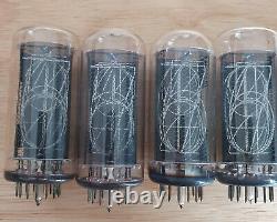 Lot of 6 In-18 Nixie tubes. NOS. Tested. For Nixie clock