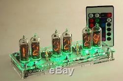 Maja RGB Nixie Clock IN-14 russian Tubes Tube Clock with remote control led