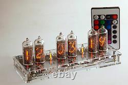Maja RGB Nixie Clock IN-14 russian Tubes Tube Clock with remote control led