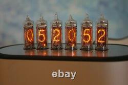 Monjibox Nixie clock uhr with IN16 tubes with Aluminium case