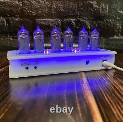 NIXIE TUBE CLOCK with IN-14 Plastic Case Vintage Tubes FREE UPS EXPRESS SHIPPING