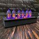 Nixie Tube Clock With In-14 Wooden Case Vintage Tubes Free Ups Express Shipping