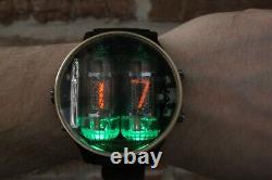 NIXIE TUBE WRIST WATCH CLOCK WITH BIG Z570M RFT battery month or 2K times