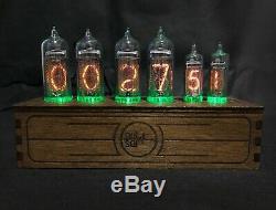 NIXIE Tube Clock Vintage Pulsar IN-14 + IN-16 RGB 6-tubes