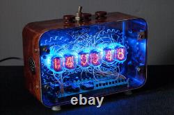NIXIE Tube Steampunk Desktop Clock Handmade Vintage Retro Fallout Gift /02