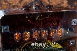 NIXIE Tube Steampunk Desktop Clock Handmade Vintage Retro Fallout design Gift