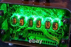 NIXIE Tube Steampunk Desktop Clock Vintage Retro Fallout design Made in Ukraine