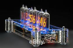 NIXIE Tubes Clocks IN-14 in Acrylic Case Option IR Remote, GPS and Temperature