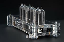 NIXIE Tubes Clocks IN-14 in Acrylic Case Option IR Remote, GPS and Temperature