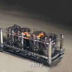 N-12 Glow Tube Clock Fluorescent Nixie Clock Light Display Time Date 6/225 color