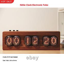 NiXie Clock Tube 6-Bit Digital LED Clock IN12 African Padauk for DIY Ornament