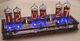 Nixie 6 Tube Alarm Clock In-14 Tan Acrylic Case Rgb Led Up Light With Remote Usa