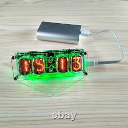Nixie Clock 4 x IN-12 With Tube RGB Backlight Assembled 12/24 format USA store