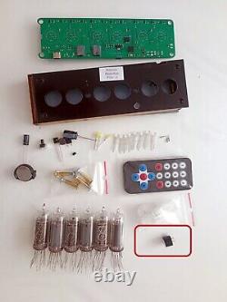 Nixie Clock DIY kit in-14 in14 Including tubes, all parts, enclosure, IR, type C