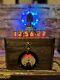 Nixie Clock In-14 Steampunk. 4-400 Power Triode With 8 Rgb's &vintage Ammeter